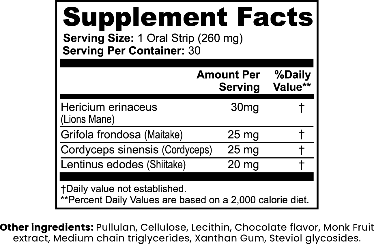 AYURVANA Mushroom Focus Strips